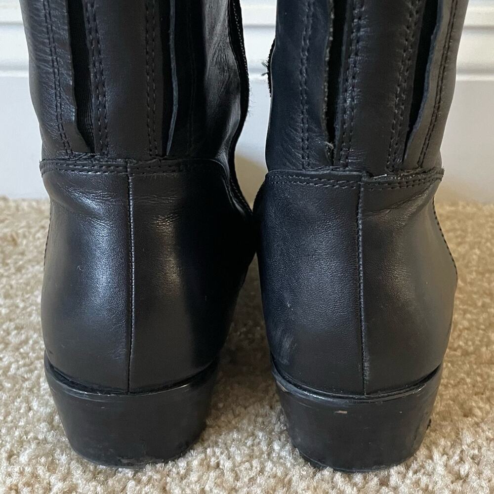 Corso Como Black Leather Boots 9M - Picture 6 of 13
